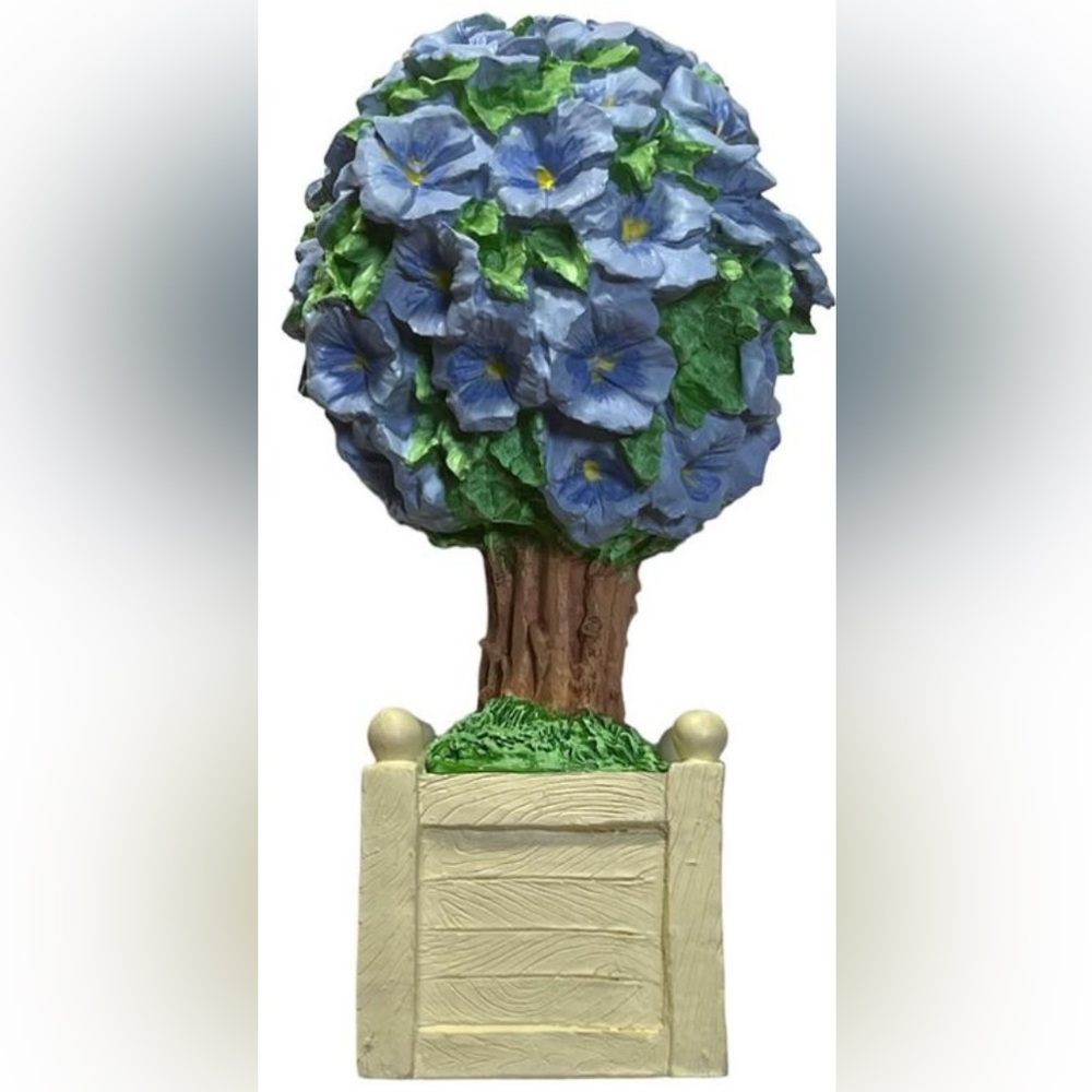 Dept 56 Snowbunnies Spring Purple Violet Topiary Tree